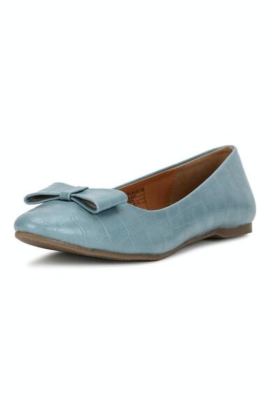 women blue casual ballerinas