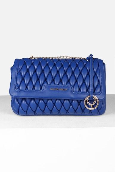 women blue casual sling bag