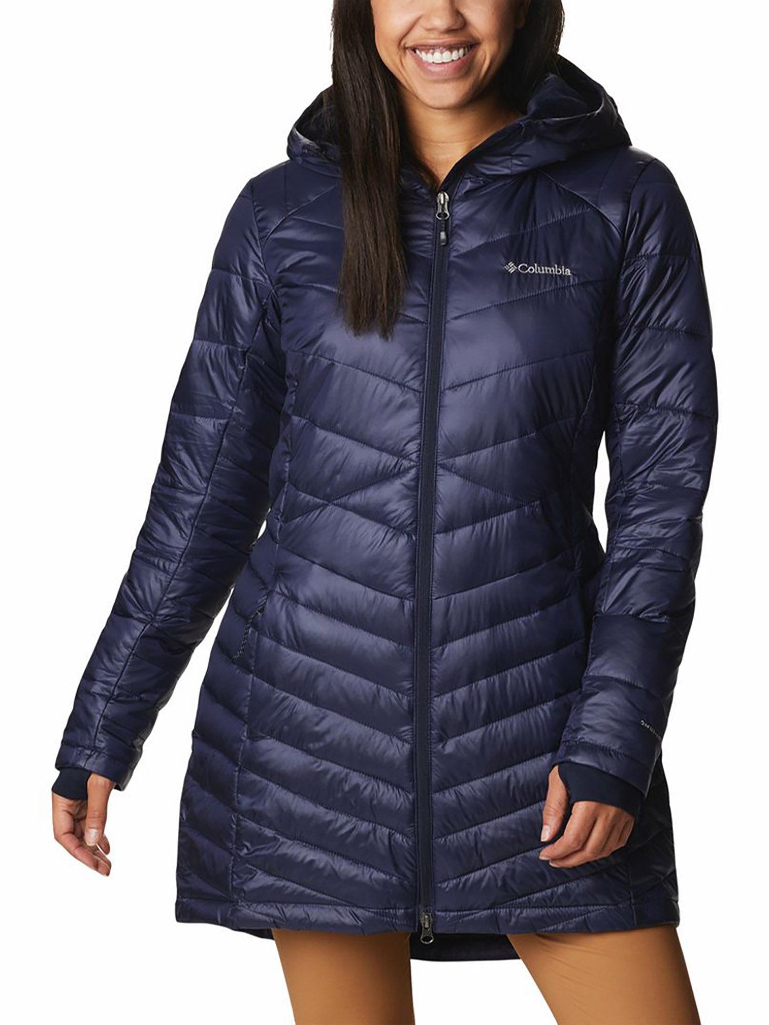 women blue joy peak mid jacket