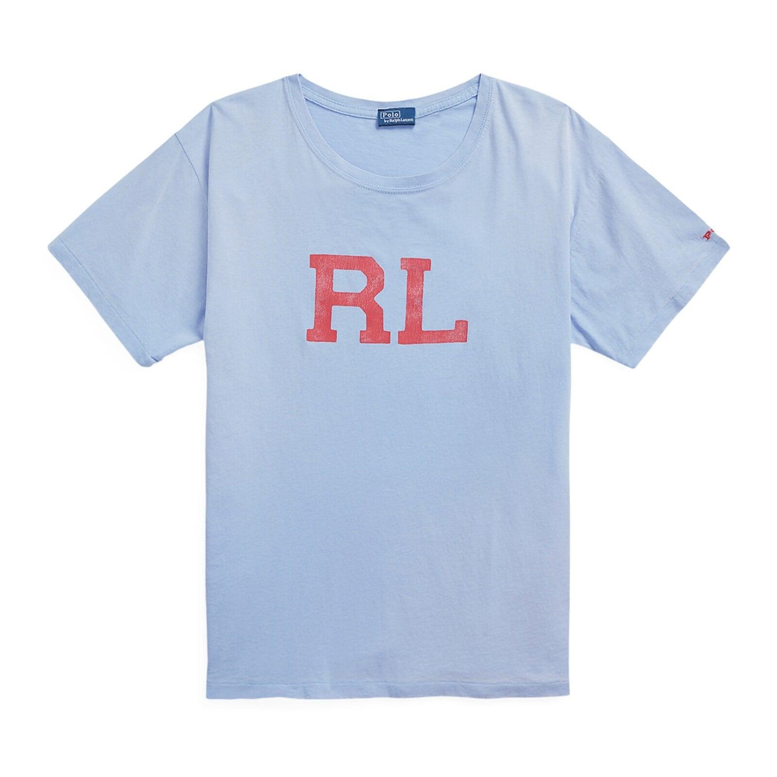 women blue rl logo jersey t-shirt