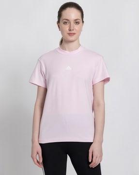 women bluv relaxed fit crew-neck t-shirt