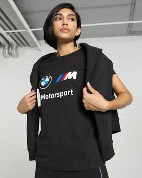 women bmw m motorsport logo t-shirt