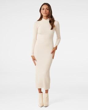 women bodycon dress with full-sleeves