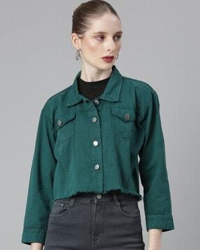 women bomber jacket with flap pockets