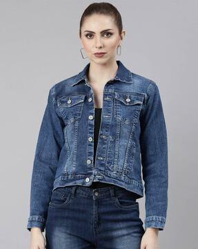 women bomber jacket with flap pockets