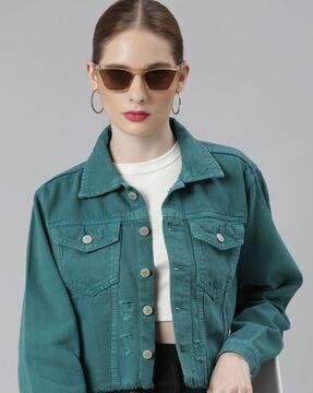 women bomber jacket with flap pockets