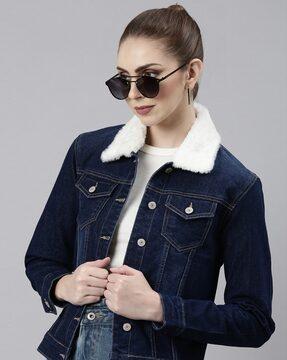 women bomber jacket with flap pockets