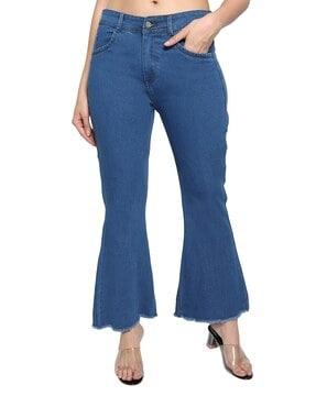 women bootcut jeans with insert pockets