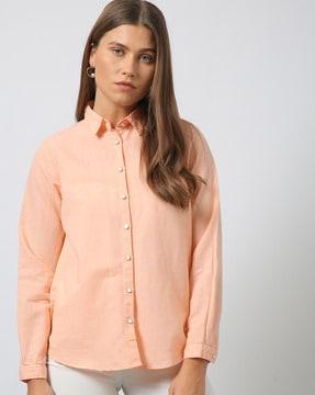 women box-pleat shirt