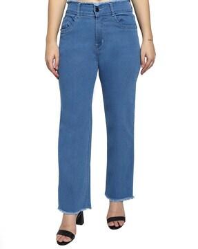 women boyfriend jeans with insert pockets