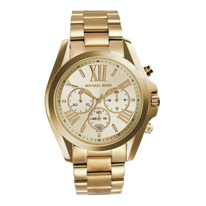 women bradshaw gold watch mk5605