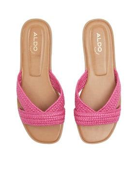 women braided open-toe sandals