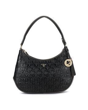 women brand embossed hobo bag