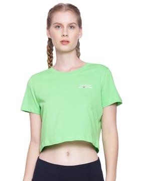 women brand printed regular fit t-shirt