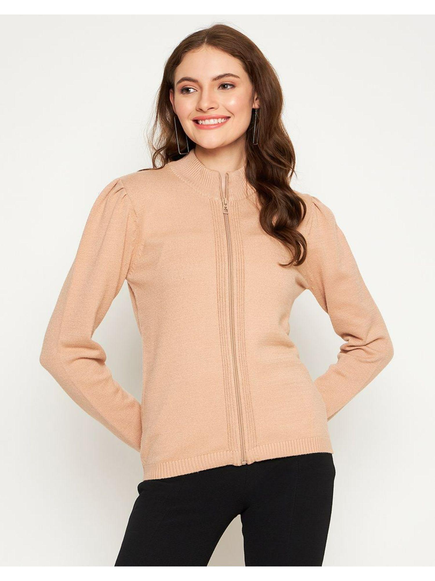 women brown jacket