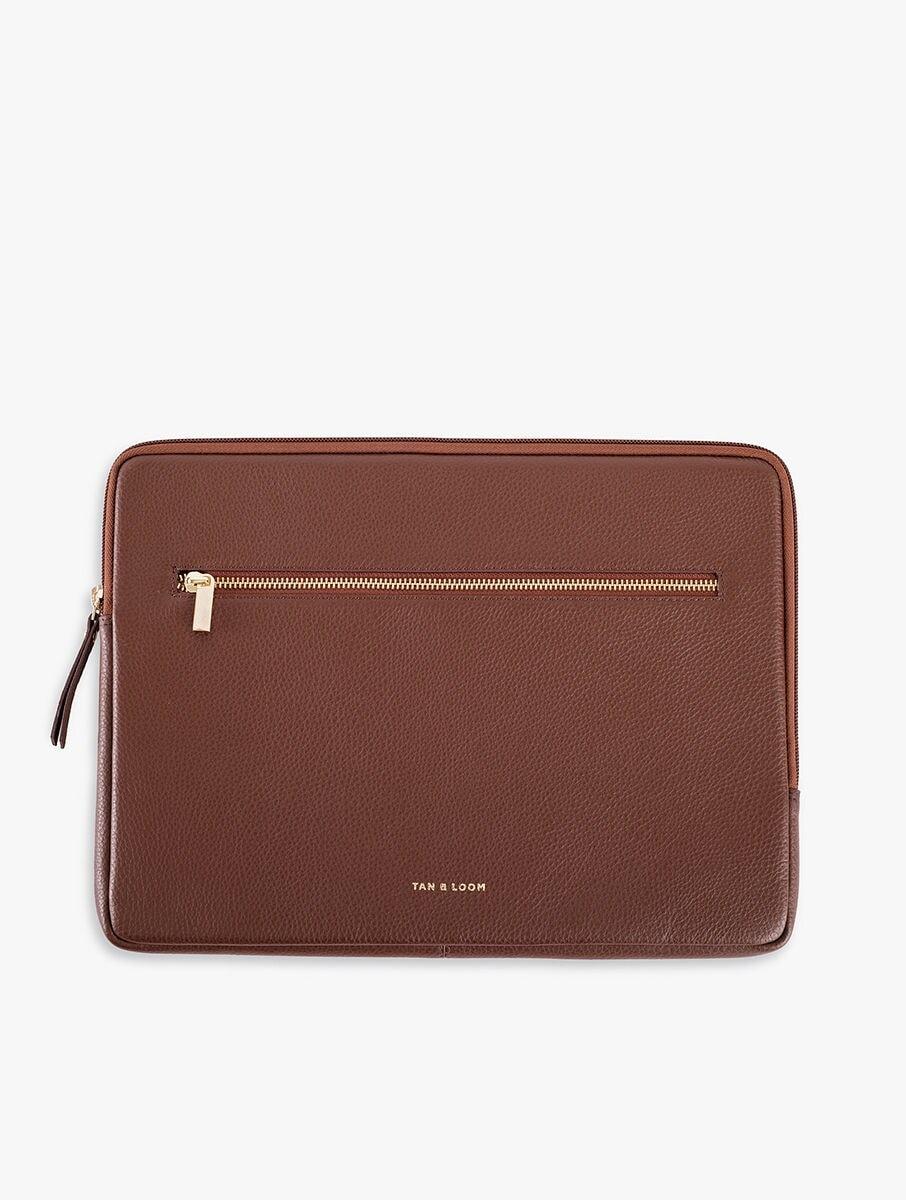 women brown leather laptop sleeve sleeves &amp; pouches