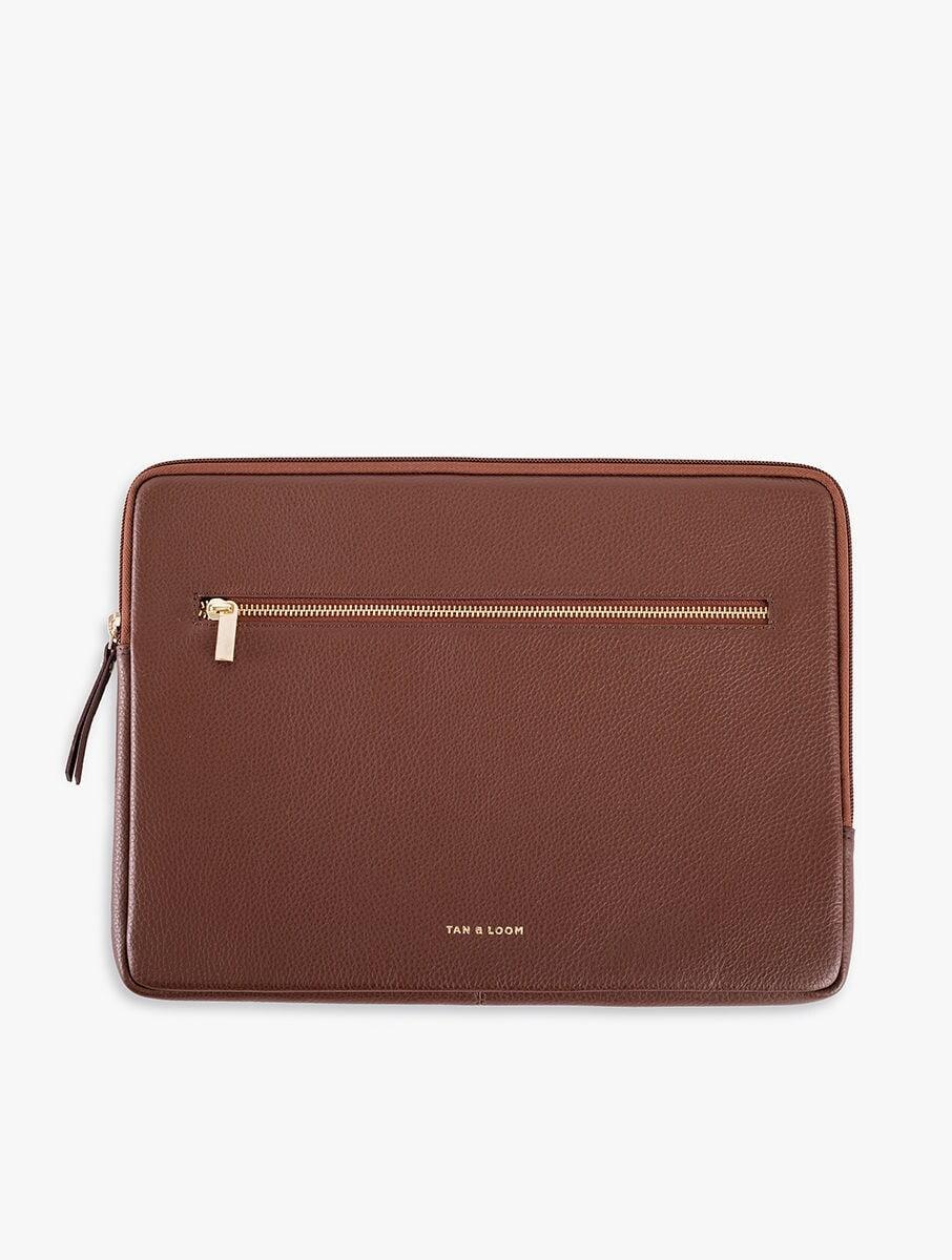 women brown leather laptop sleeve sleeves &amp; pouches