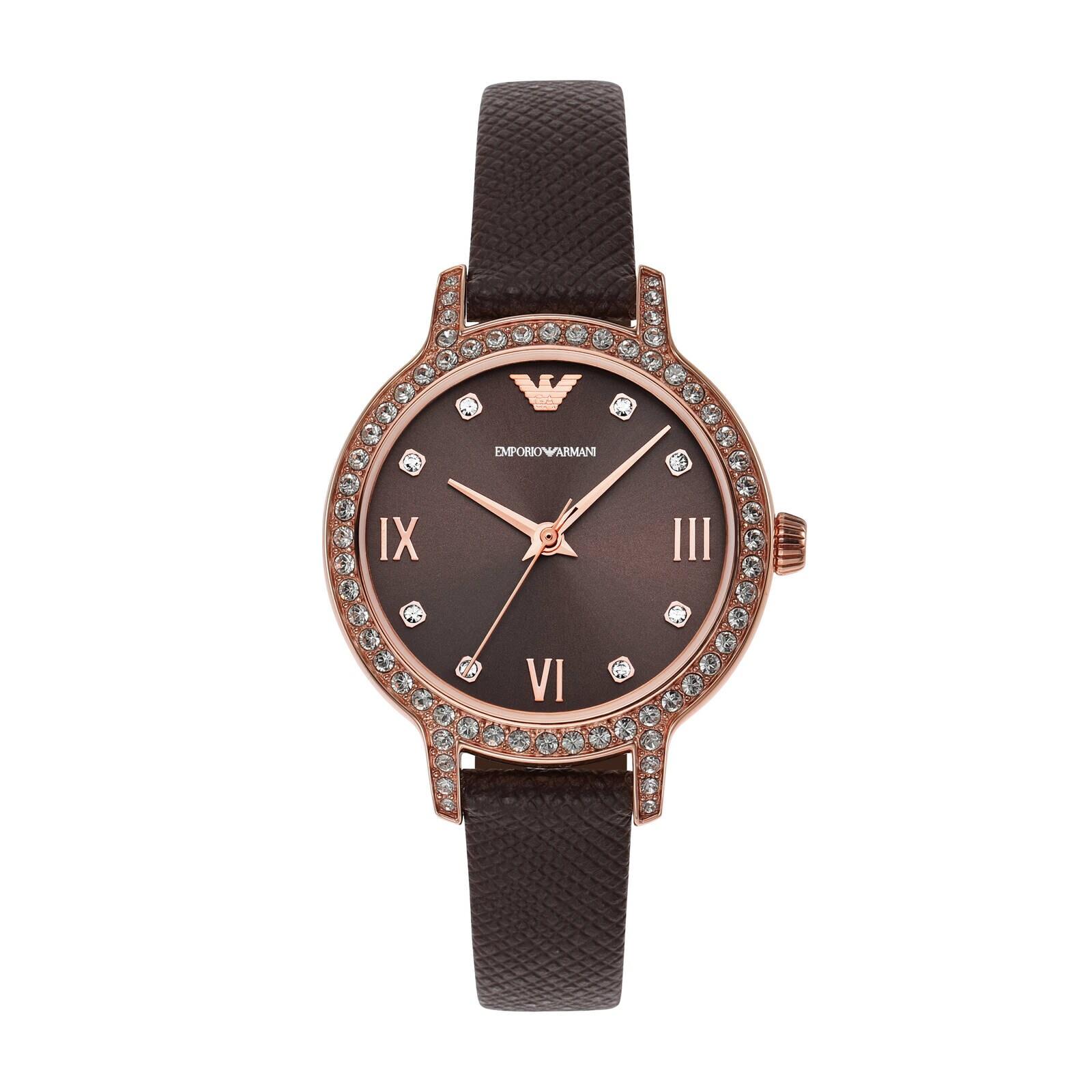 women brown watch ar11555