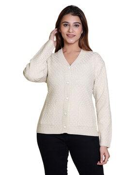 women button-down cardigan with insert pockets