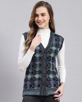 women cardigan with bottom down closure