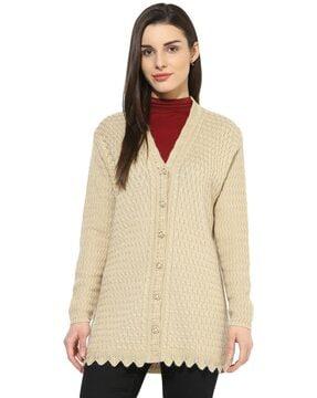 women cardigan with button closure