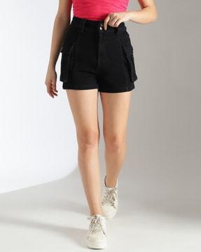 women cargo shorts with insert pockets