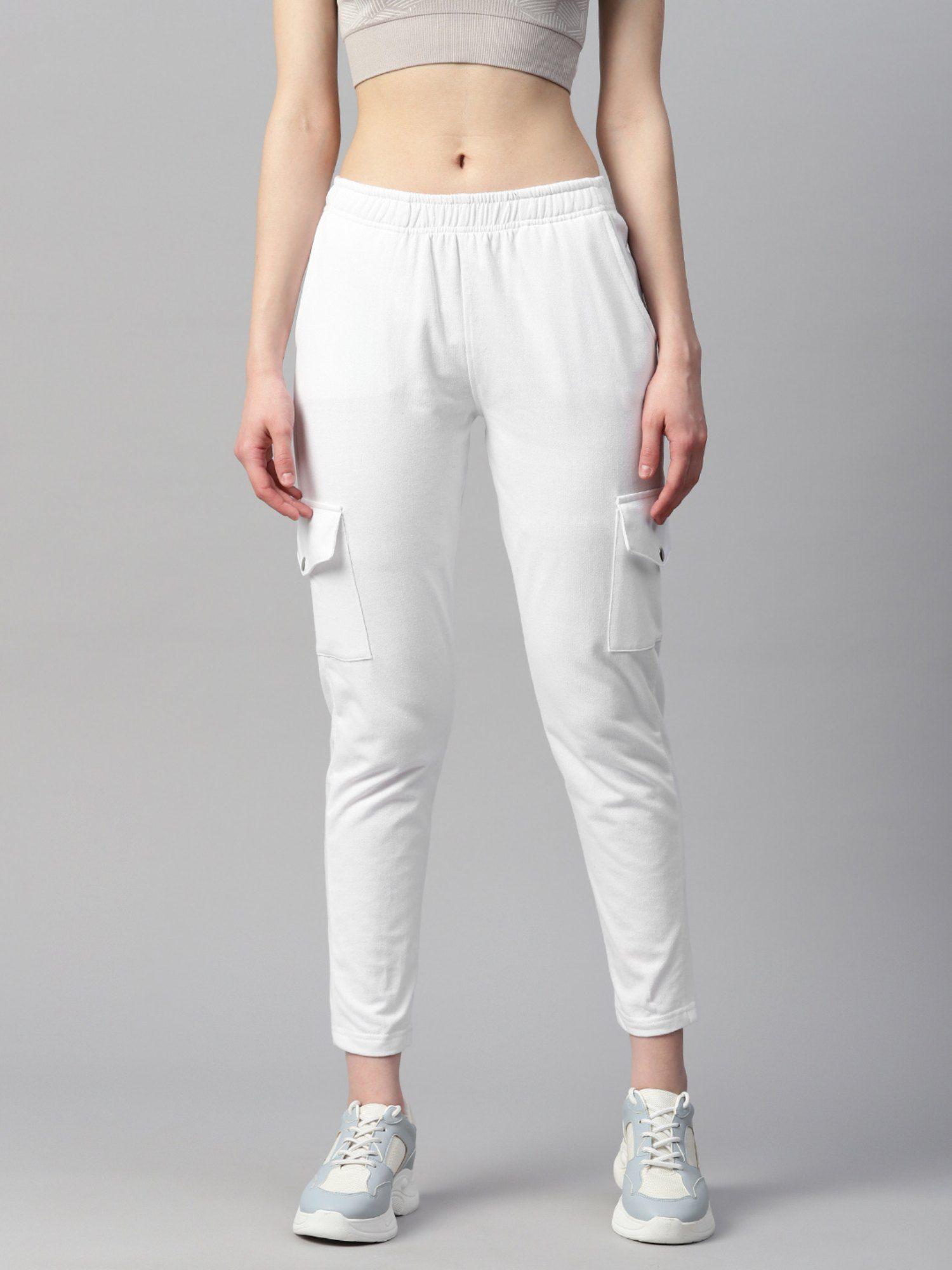 women cargo slim fit track pant