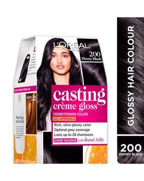 women casting creme gloss hair color-200 ebony black