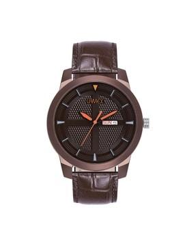 women castordlx-12009-br-br water-resistant analogue watch