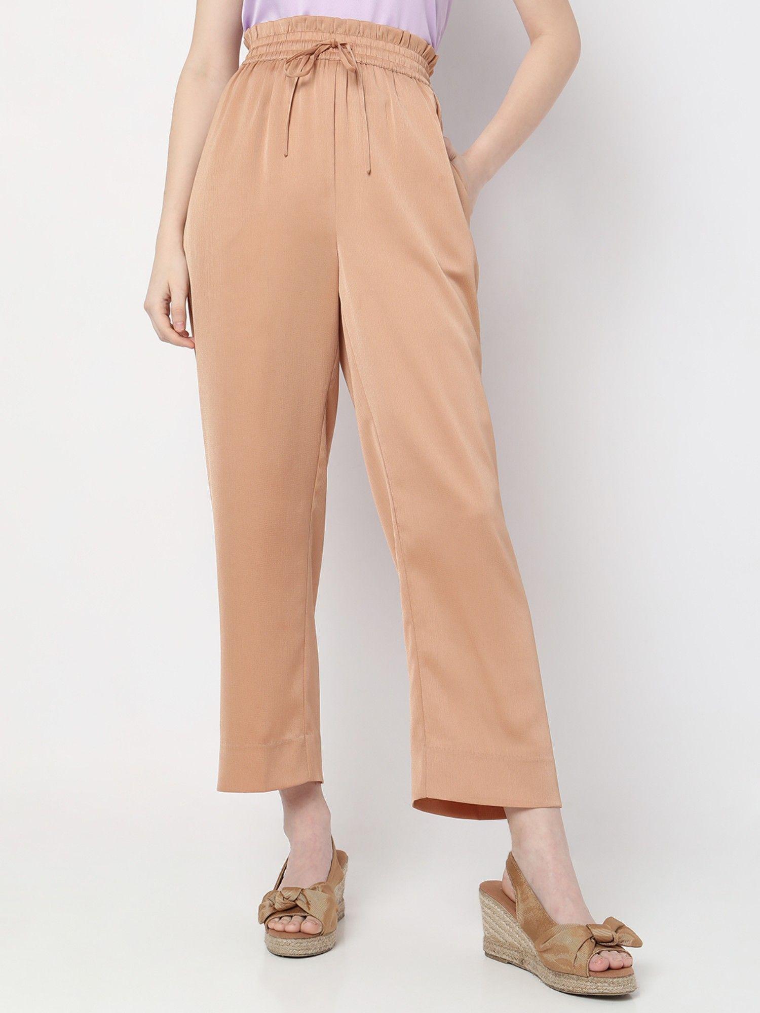 women casual brown pants