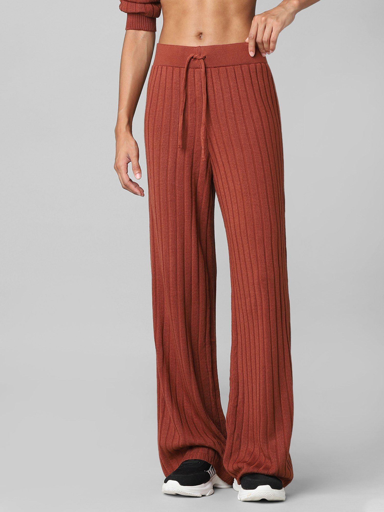 women casual maroon trouser