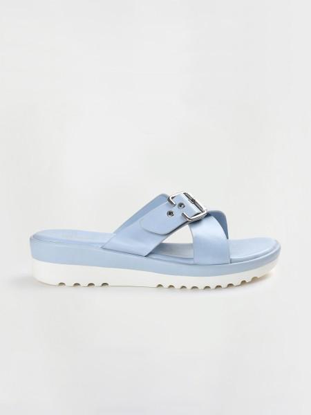 women casual sandal  (blue , 4)