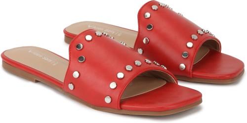 women casual sandal  (red , 4)