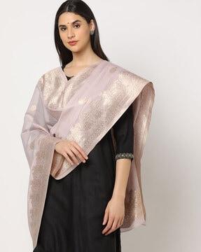 women chanderi brocade dupatta