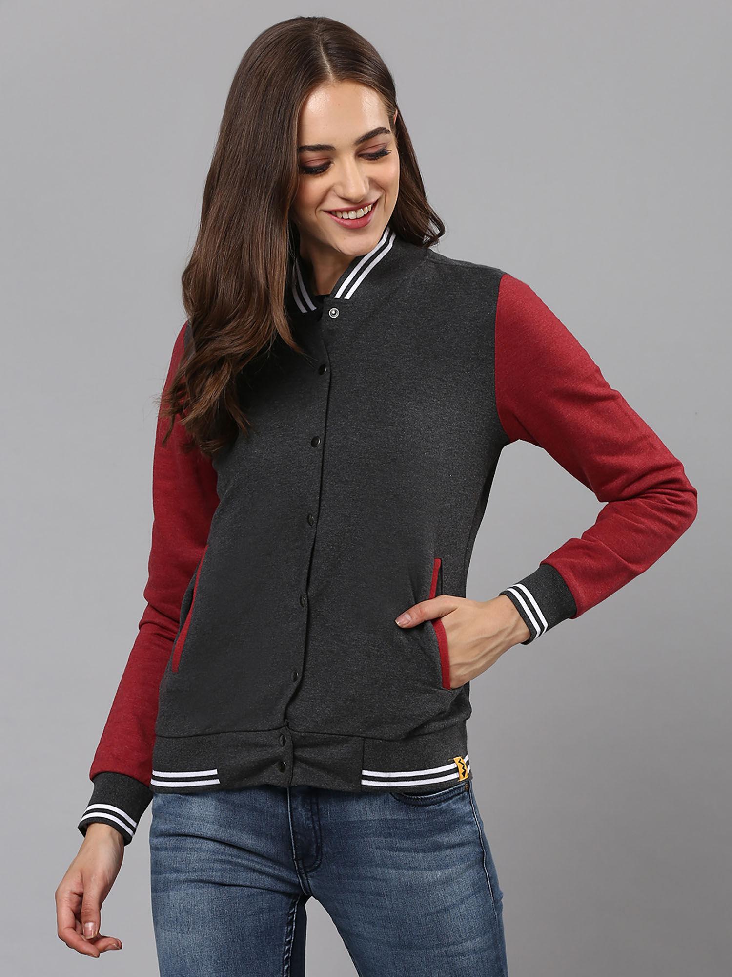 women charcoal color jacket