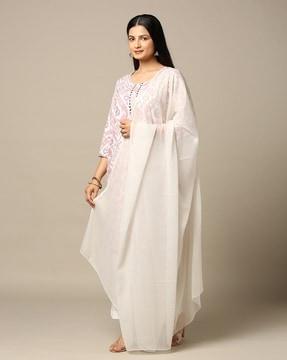 women chiffon dupatta