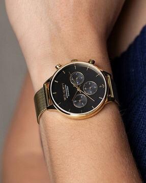 women chronograph watch with metallic strap - ph-w-0304