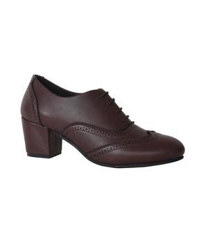 women chunky heeled oxford brogues