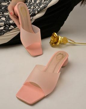 women chunky-heeled sandals