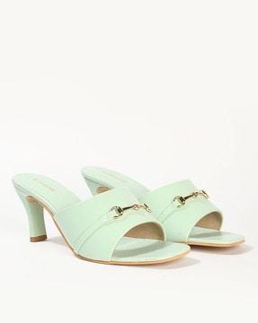 women chunky-heeled sandals