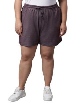 women city shorts with elasticated drawstring waist
