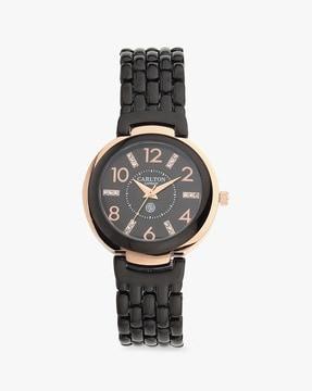 women cl045rgbk2 analogue wrist watch with stone-embellished dial