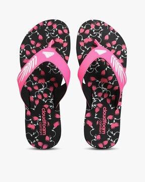 women cloudfoam thong-strap flip-flops