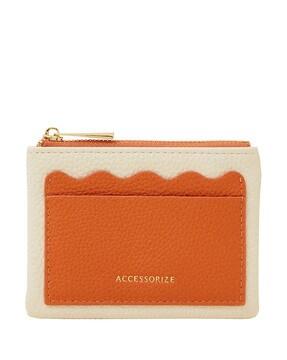 women colourblock coin pouch