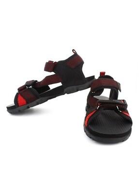 women colourblock double-strap floater sandals