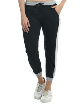 women colourblock joggers with insert pockets