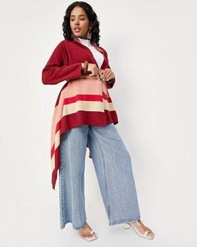 women colourblock regular fit shrug