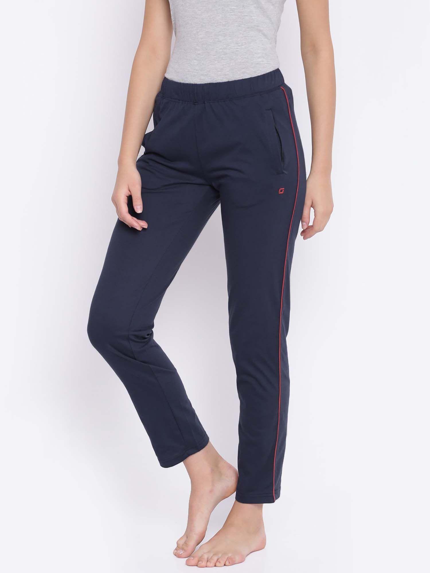 women cotton rich loungewear pyjamas - blue