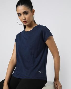 women cotton round-neck t-shirt