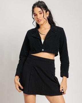 women could it be any shorter crop blazer